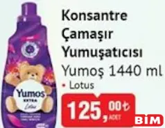YUMOŞ KONSANTRE ÇAMAŞIR YUMUŞATICISI 1440 ML